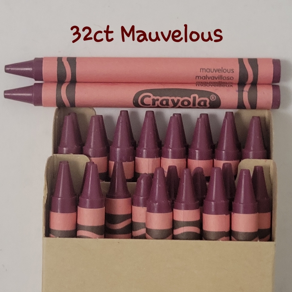 (32) Crayola Crayons (Mauvelous) Single Color Bulk Lot